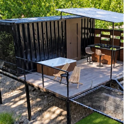 VXM viajando por mexico - Contenedores glamping GLAMPING CONTENEDOR "NOGAL" - Sapioris Dgo.