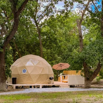 VXM viajando por mexico - Domos glamping GLAMPING DOMO "BOHO" - Parras Coah. jardin
