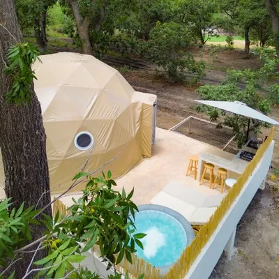 VXM viajando por mexico - Domos glamping GLAMPING DOMO "BOHO" - Parras Coah. toma conj dron