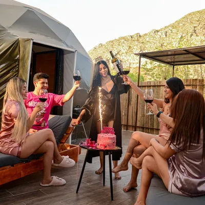 VXM viajando por mexico - domo glamping sabino - sapioris durango - terraza