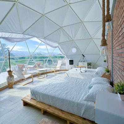 VXM viajando por mexico - domo glamping mezquite - sapioris Durango - recamara